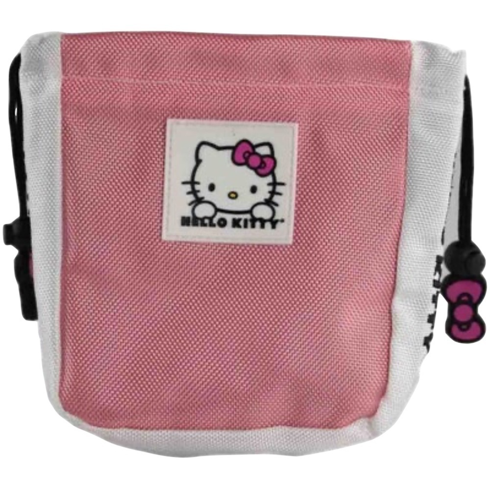 Hello Kitty Pink Golf Ball and Tee Drawstring Pouch - Picture 2 of 3